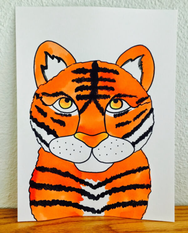 Tiger Paintings For Kids Henri Inspired Painting Art For Kids
