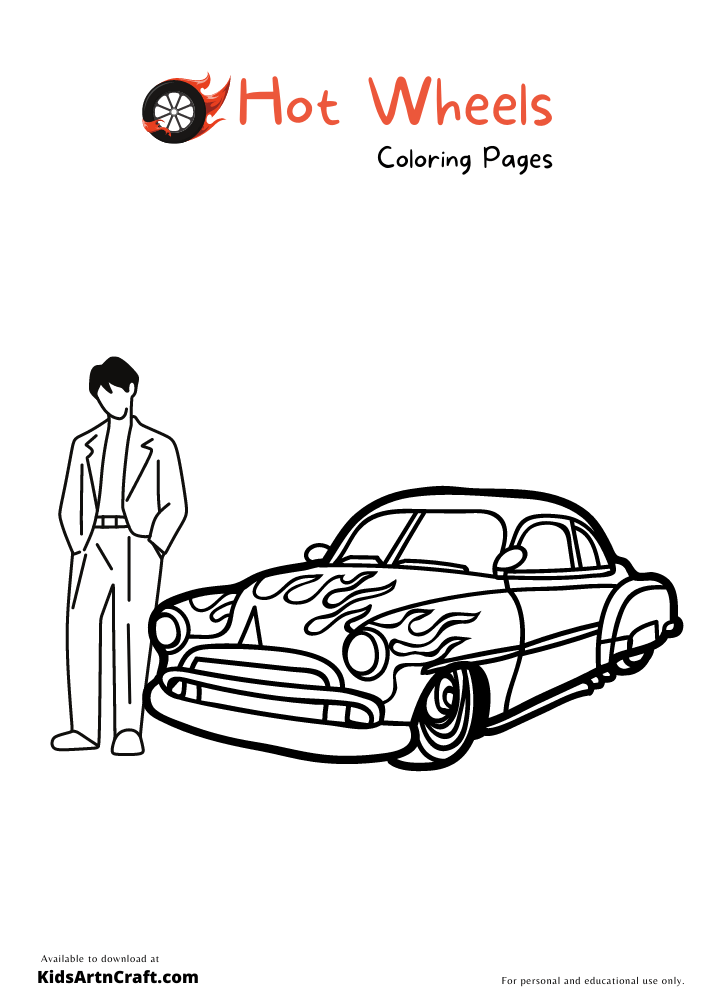 Hot Wheels Coloring Pages For Kids