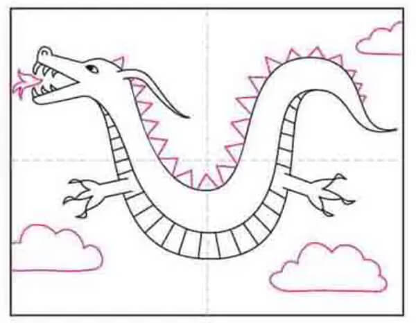 How To Draw A Simple Dragon