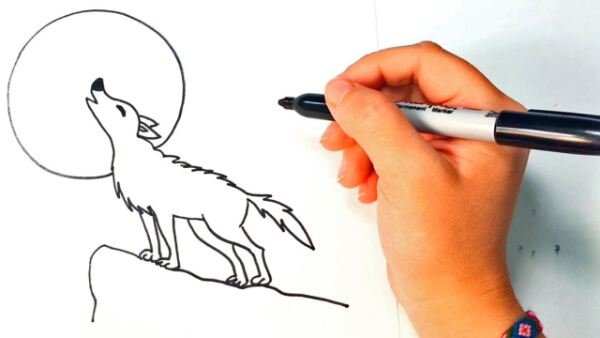 How To Draw A Wolf Tutorial