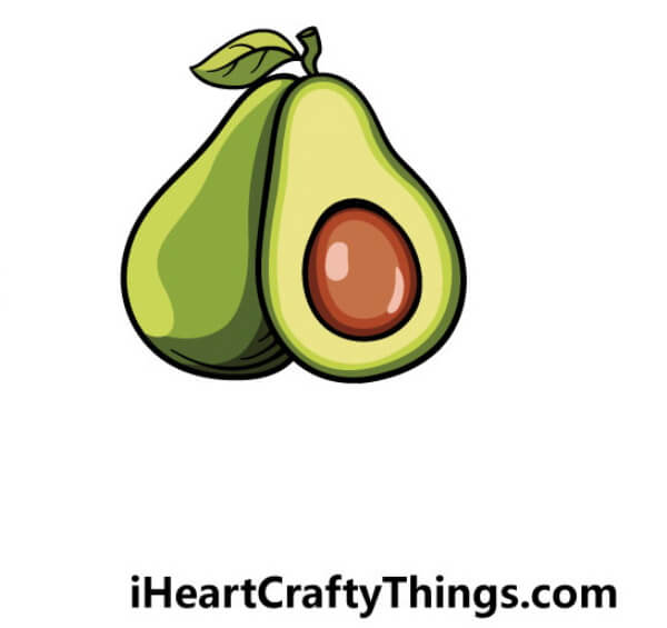 Avocado Drawings & Sketches for Kids How To Draw Avocado Tutorials For Kids
