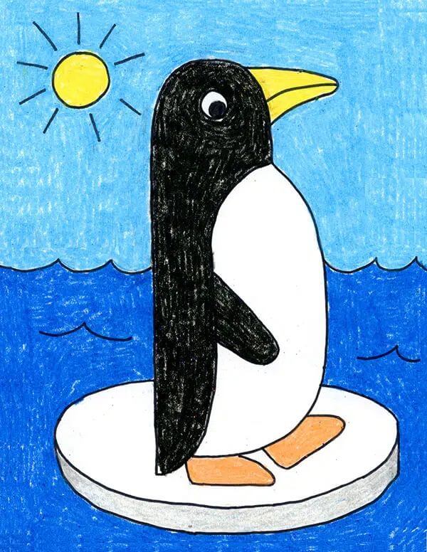 How To Draw Penguin Drawing & Sketches For Kids