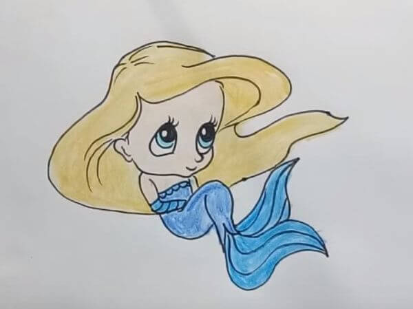 How To Draw Barbie Mermaid