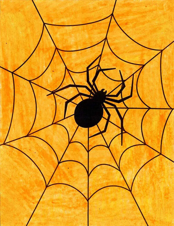 Learn how to draw a spider for kids to have a perfect drawing easily