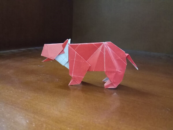 How To Fold A Origami Hippo Animal With Paper