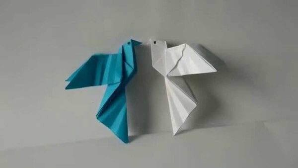 How To Fold An Origami Paper Dove Step By Step