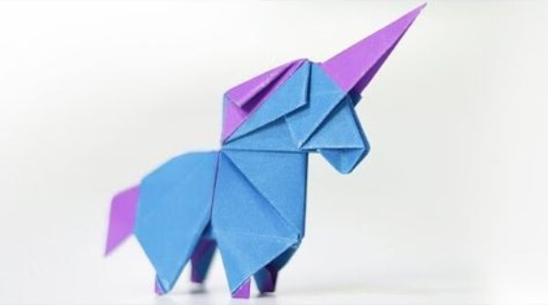 How To Fold Origami Unicorn - Easy Tutorial How To Make An Origami Unicorn With Kids