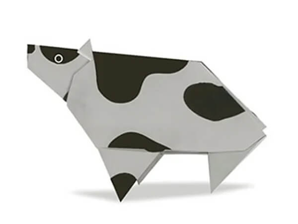 How To Make An Origami Cow With Kids How To Make A Simple Origami Cow