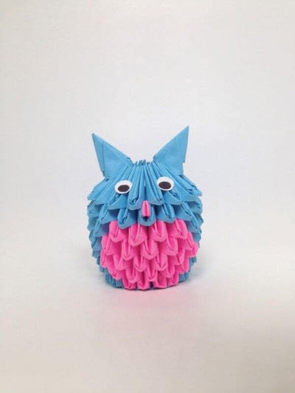 How To Make An 3D Origami Owl Craft Ideas With Kids