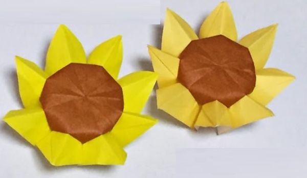 How To Make An Amazing Origami Sunflower Paper Craft Ideas With Kids
