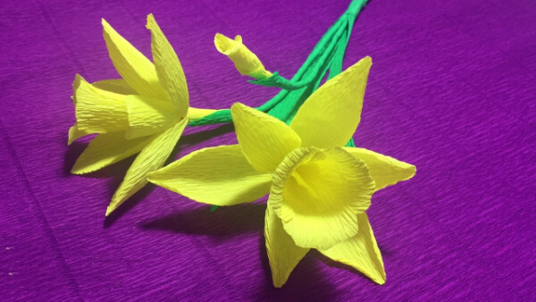 Beautiful Daffodil Origami Paper Flower