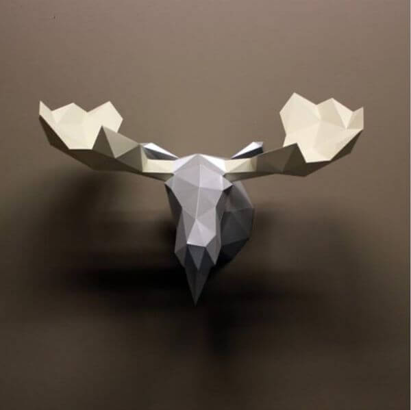 How To Make An DIY Origami Paper Moose Craft For Kids
