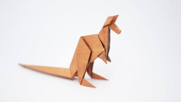 Easy Origami Kangaroo Craft For Kids