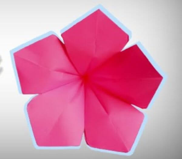 How To MAke An Easy Origami Petunia Flower Step By Step With Kids