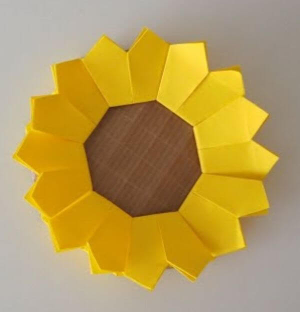 How To Make An Easy Origami Sunflower Tutorial For Kids