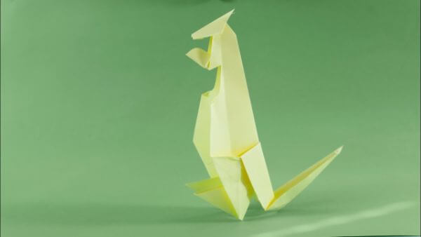 How To Make An Origami Kangaroo Paper Craft With Kids