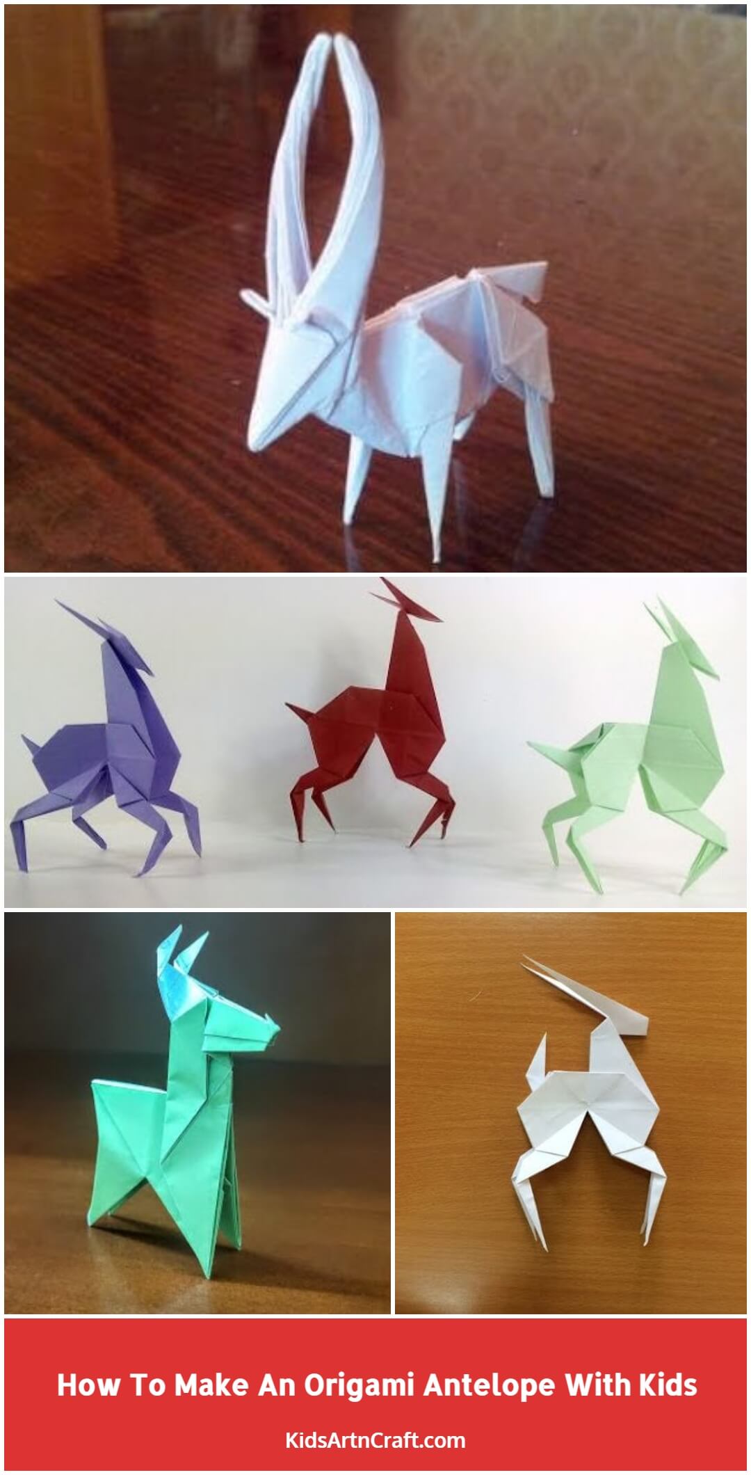 How To Make An Origami Antelope With Kids
