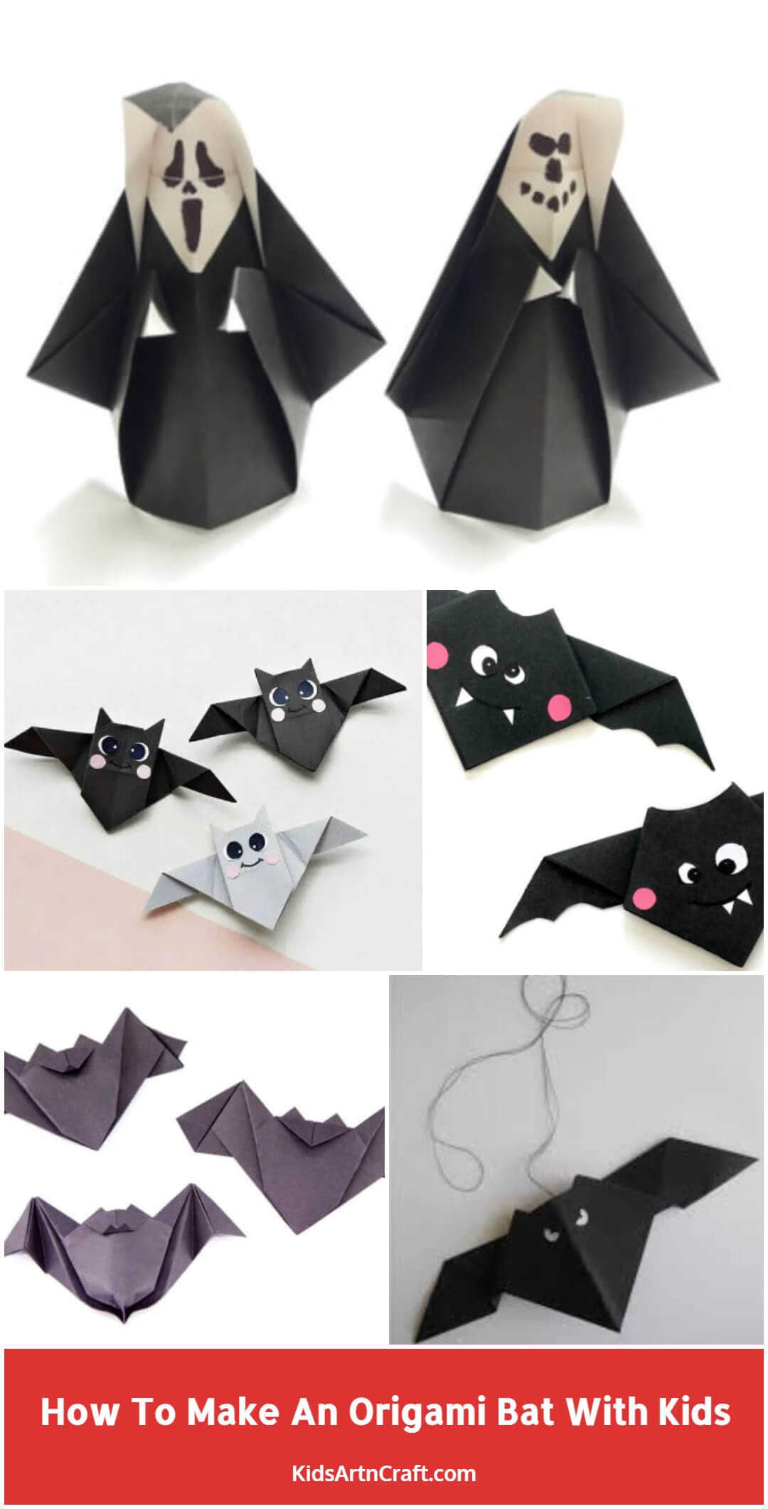 How To Make An Origami Bat With Kids