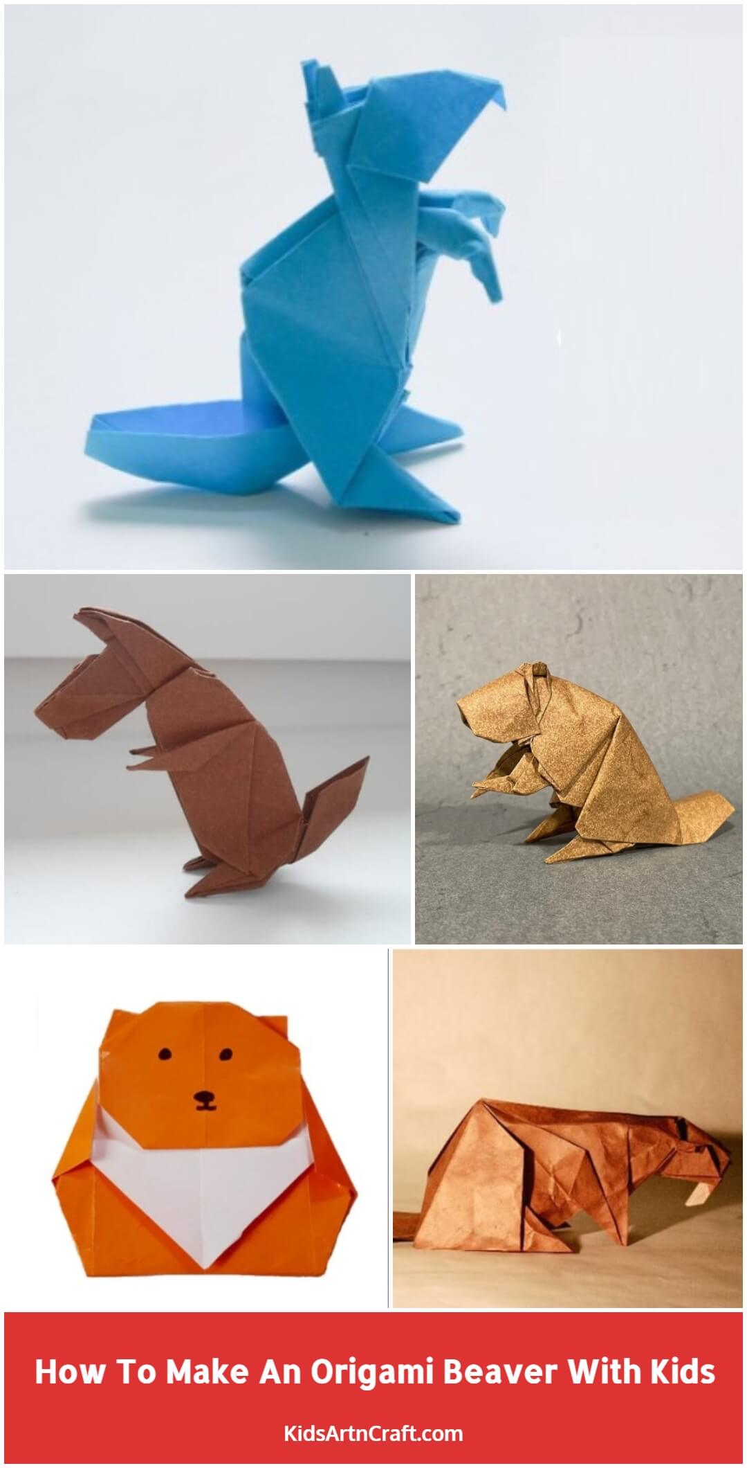 How To Make An Origami Beaver With Kids