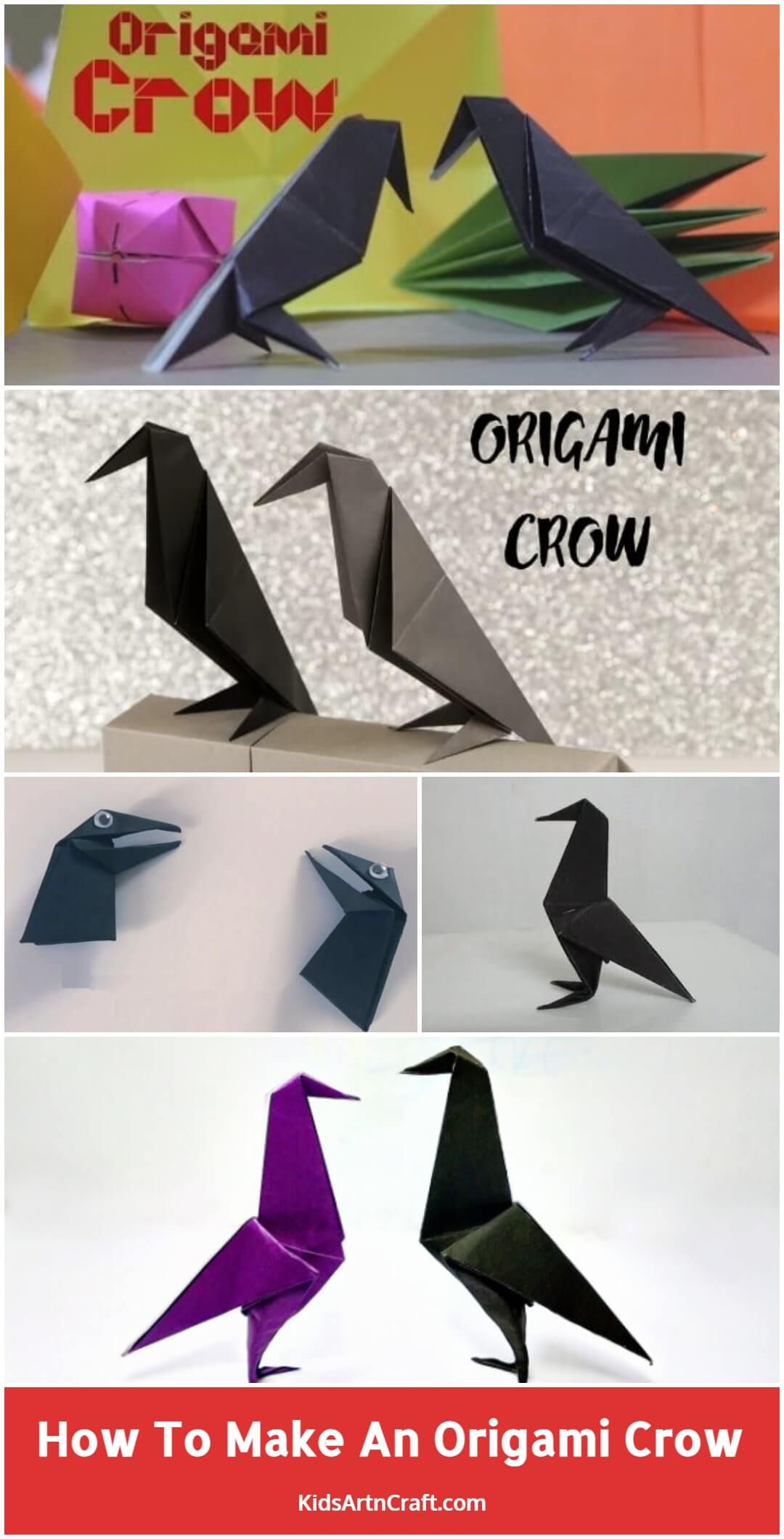 How To Make An Origami Crow With Kids