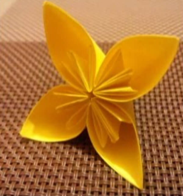 How To Make An Origami Daffodil Flower For Beginners With Kids