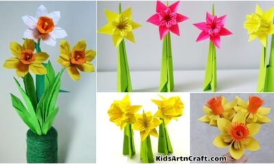 How To Make An Origami Daffodil With Kids