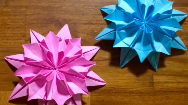 Origami Dahlia Flower Step By Step