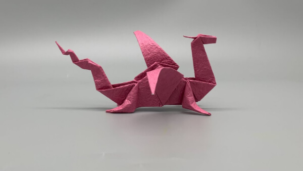 Easy Origami Dragon Craft For Toddler