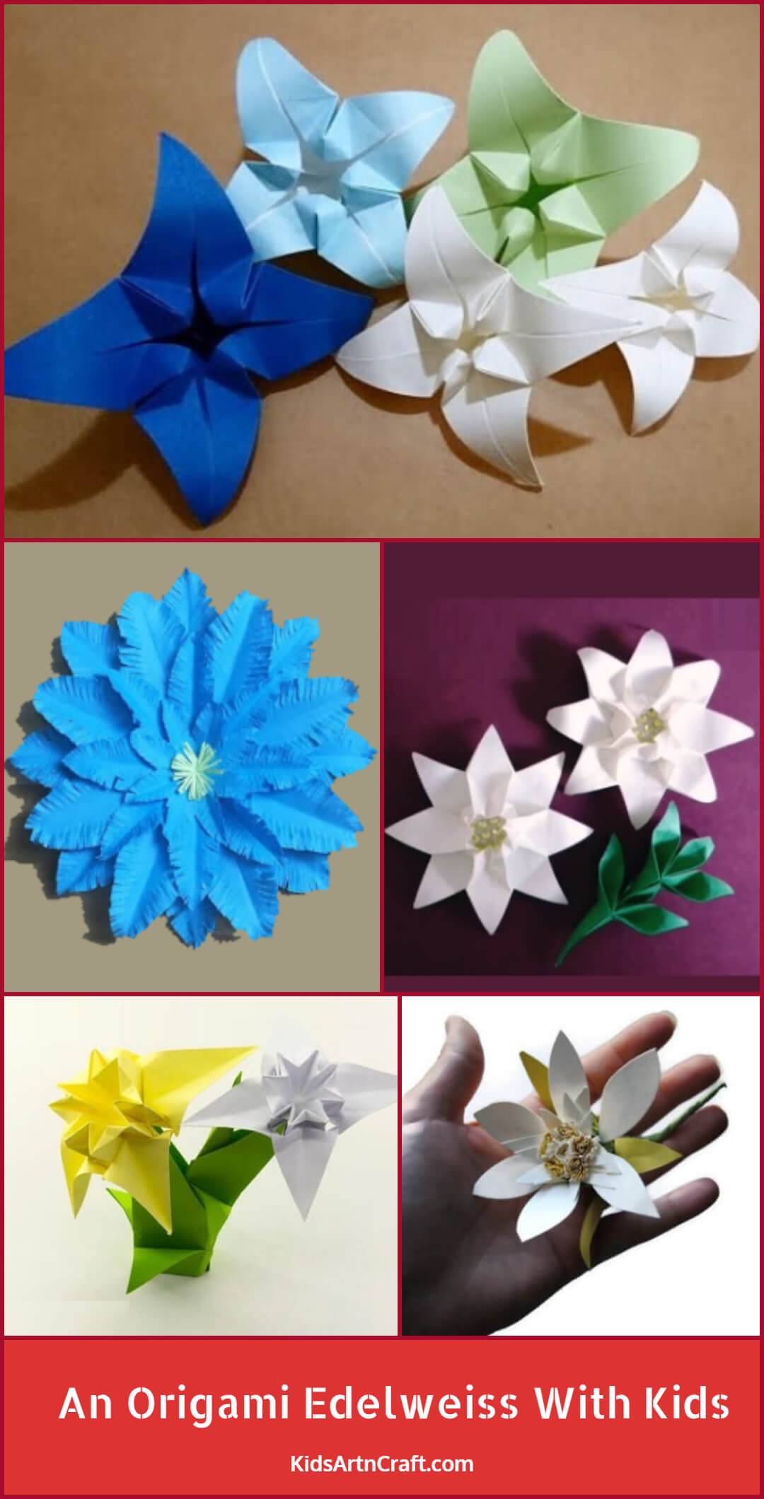 How To Make An Origami Edelweiss With Kids