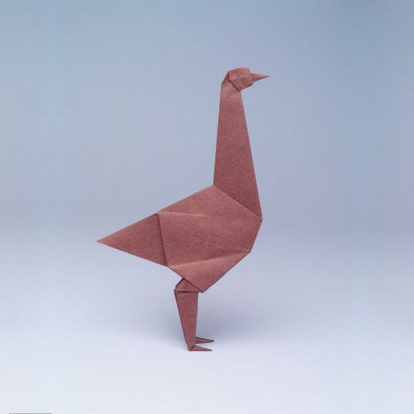 How To Make An Origami Emu Craft With Paper For Kids