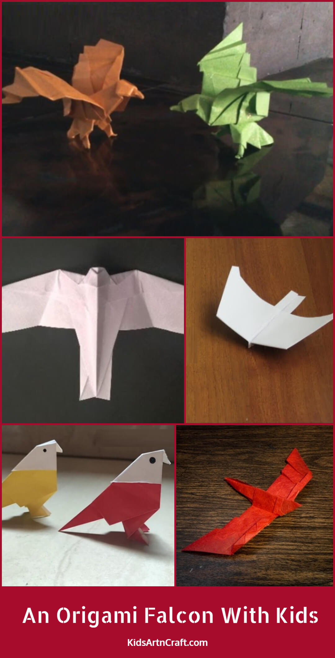 How To Make An Origami Falcon With Kids
