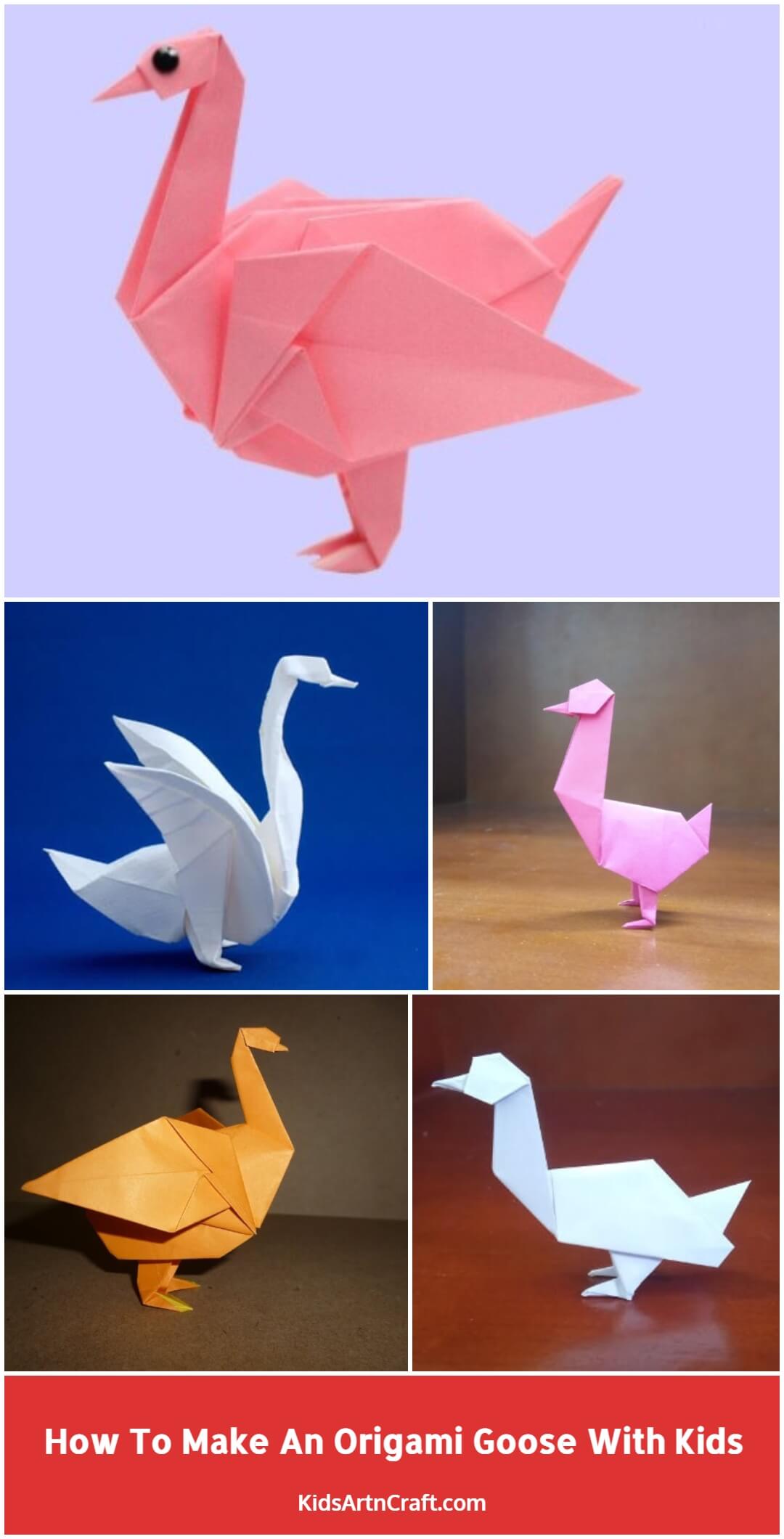How To Make An Origami Goose With Kids
