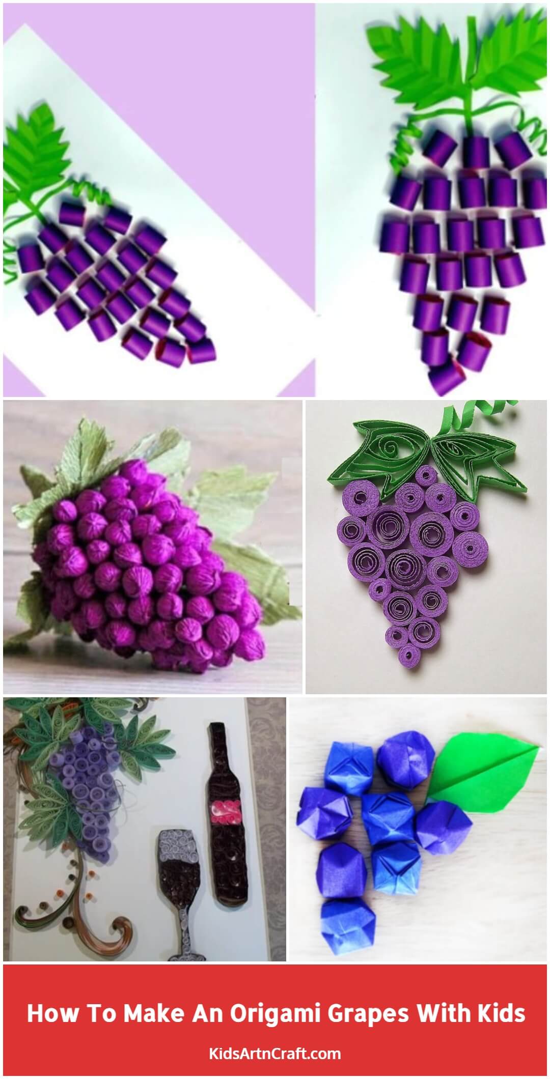 How To Make An Origami Grapes With Kids