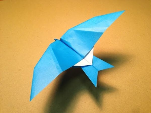 How To Make  An Origami  Bird Out Of Paper With Kids