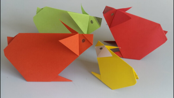 How To Make An Origami Hamster With Kids Origami Hamster Craft Step by Step