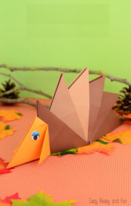 How To Make An Origami Hedgehog With Kids - Kids Art &amp; Craft