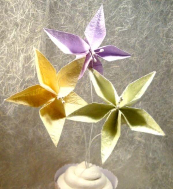 How To Make An Origami Jasmine Flower Bouquet For Kids
