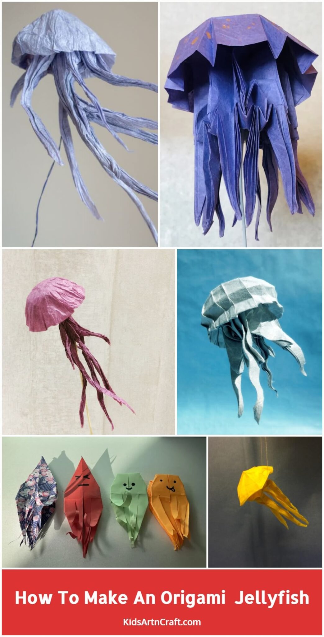 How To Make An Origami Jellyfish With Kids Kids Art & Craft