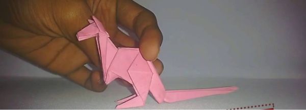 How To Make An Origami Kangaroo Animal Craft With Kids