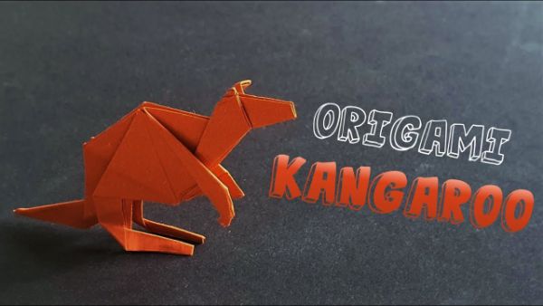 How To Make An Origami Kangaroo Craft Tutorial With Kids
