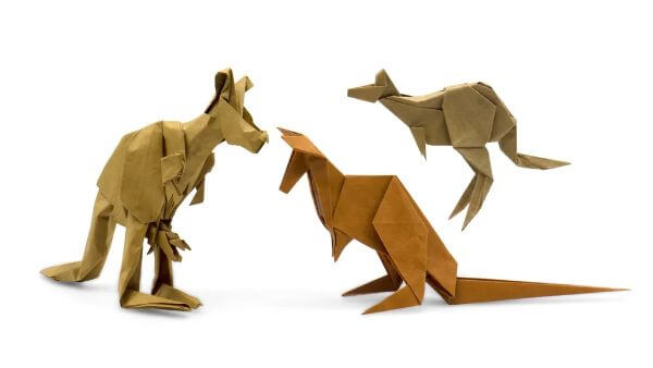 Origami Kangaroo Folding Craft For Kids