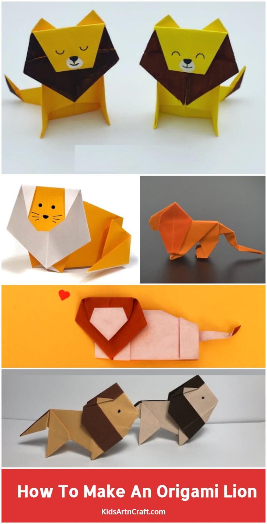 How To Make An Origami Lion With Kids Kids Art & Craft