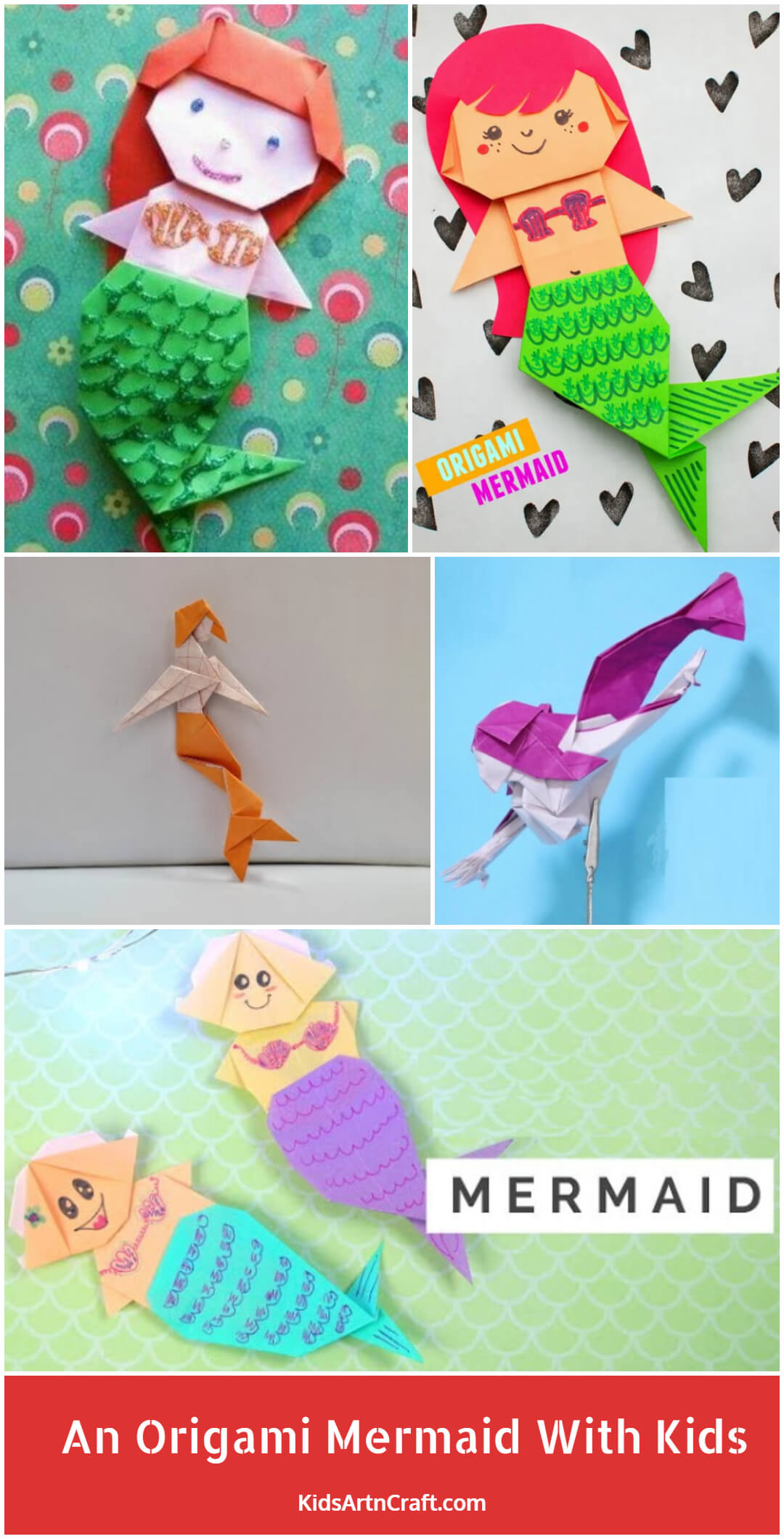How To Make An Origami Mermaid With Kids