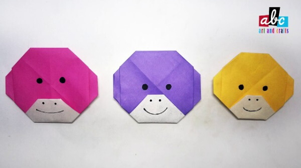 How To Make An Origami Monkey With Kids Easy Origami Monkey Paper Face Craft