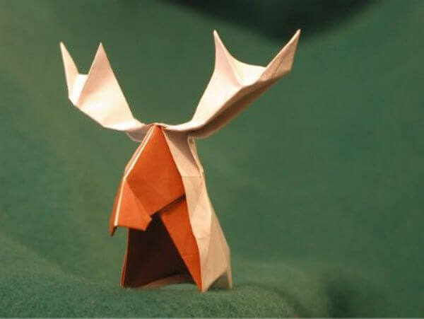 How To Make An Origami Moose Craft Idea With Kids