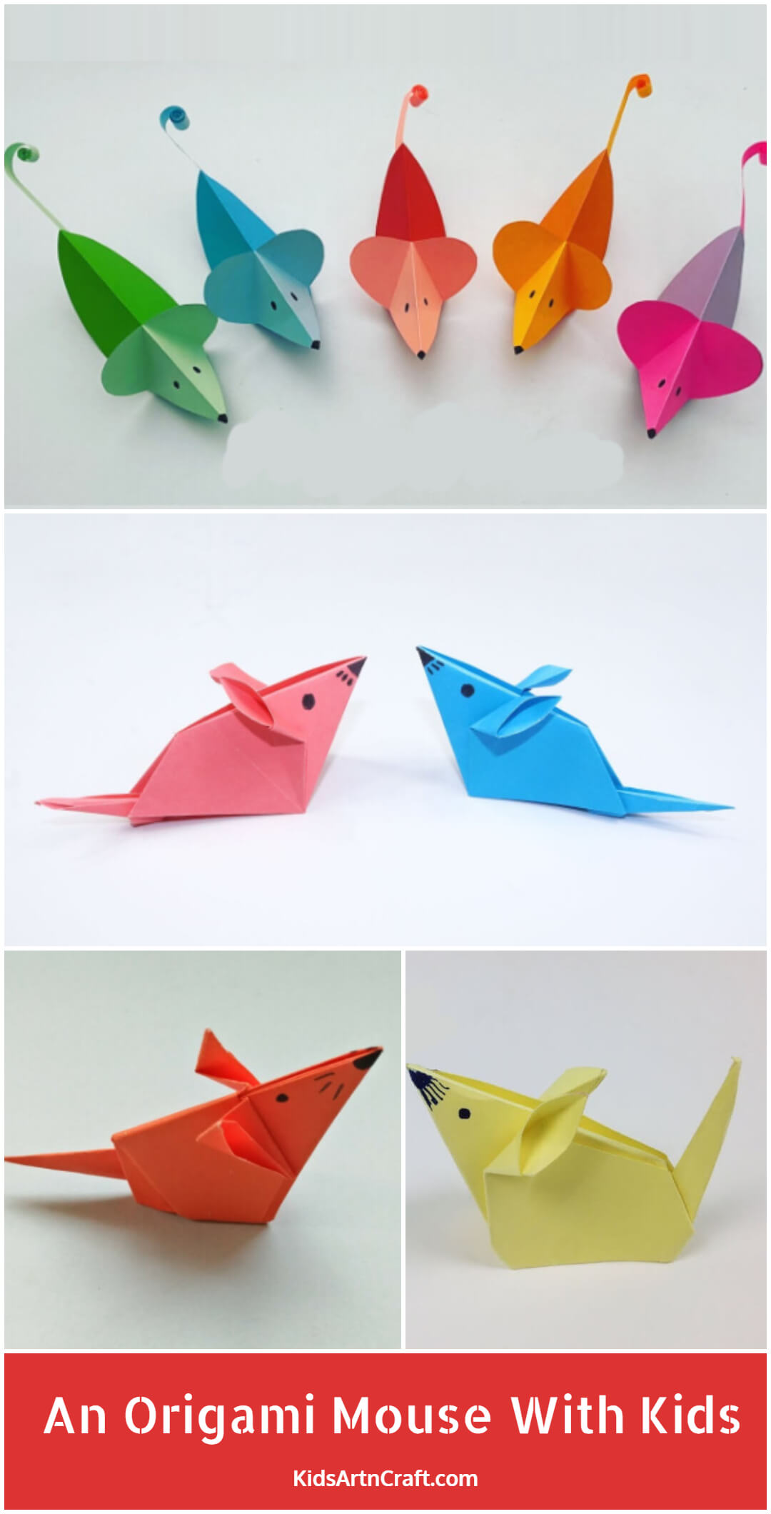 How To Make An Origami Mouse With Kids