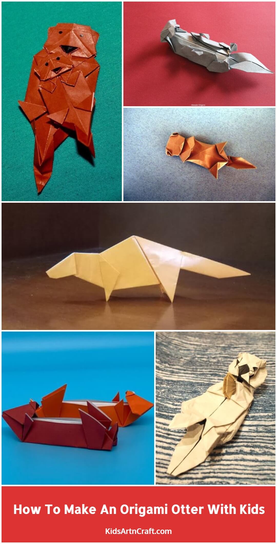 How To Make An Origami Otter With Kids