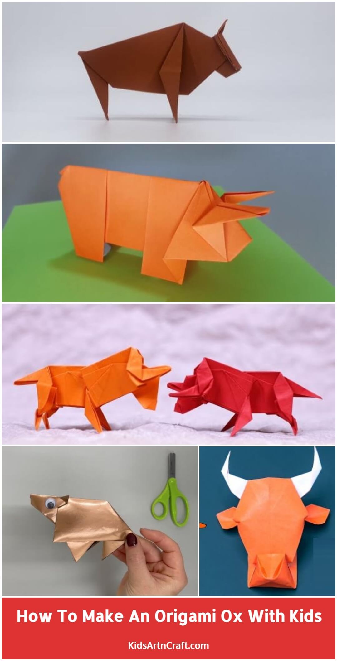 How To Make An Origami Ox With Kids