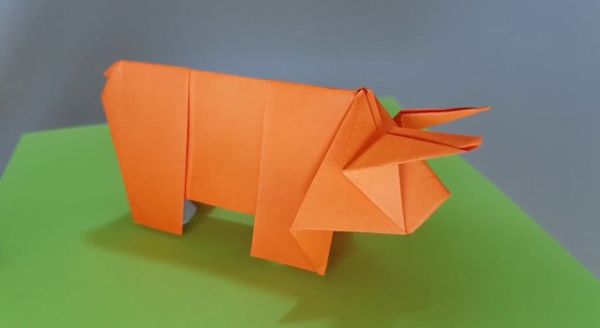How To Make An Origami Ox With Kids