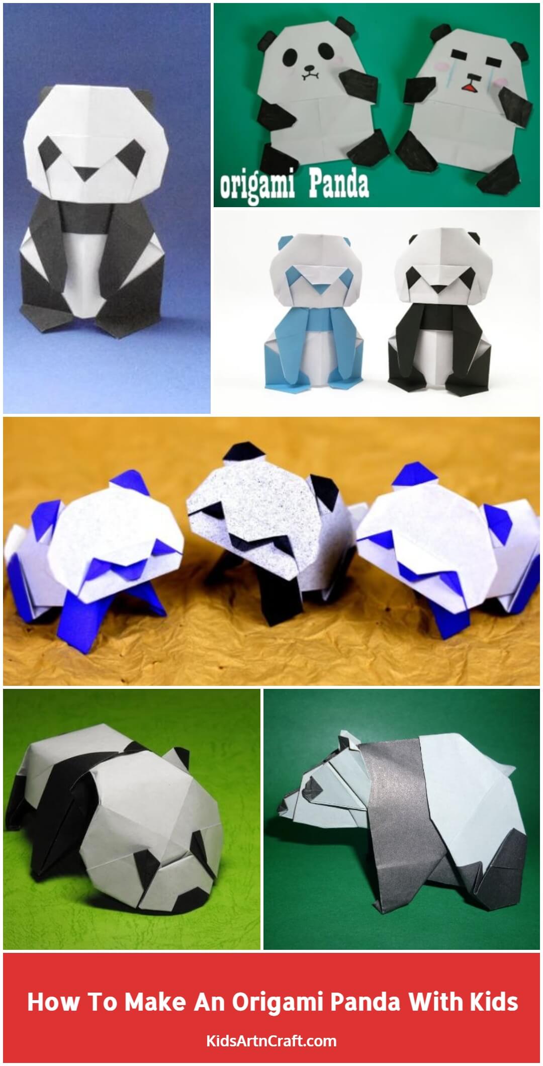 How To Make An Origami Panda With Kids